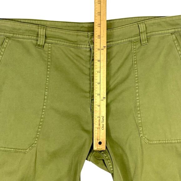 Pendleton Pants Womens Size 16 Petite Green High Waisted Straight Leg Utility - Picture 12 of 15